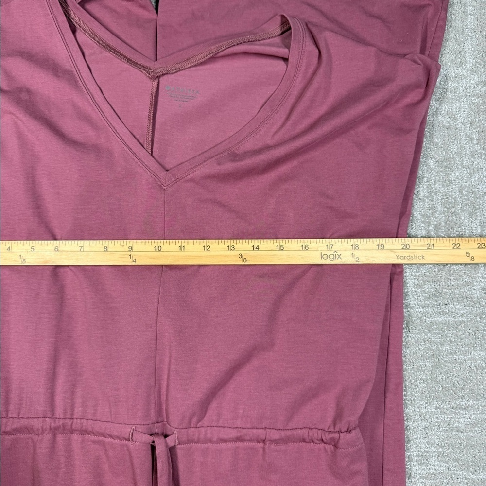 Athleta Pink Willow Jumpsuit Wide Leg Size Large - Picture 6 of 9